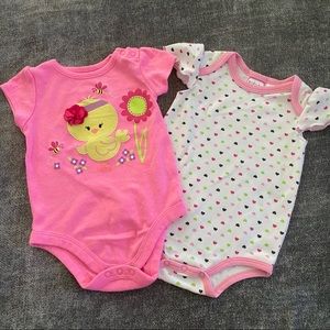 Infant Newborn Onesies | Baby Girl | Lot of 2